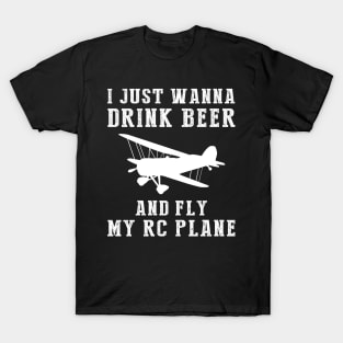 Take Off with Laughter: Beer, RC Planes, and Endless Fun! T-Shirt